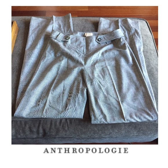 Anthropologie Pants - Elevenses Wide Leg Checkered Pants